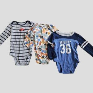 Lot of Long Sleeved Bodysuits Boys Size 18 months
